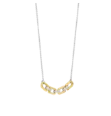 Ti Sento Milano Ti Sento Collier 34044ZY/42 Zilver Bi-color met Schakels en Zirkonia 42cm