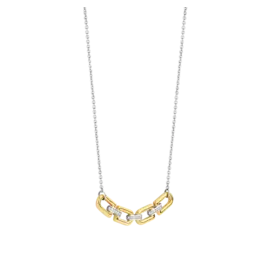 Ti Sento Milano Ti Sento Collier 34044ZY/42 collier met schakel en zirkonia's