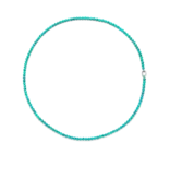 Ti Sento Milano Ti Sento Collier 34050TQ/80 Zilver Gerhodineerd en Turquoise Kralen 80cm