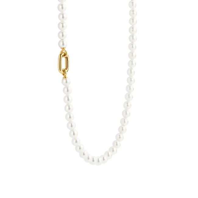 Ti Sento Milano Ti Sento Collier 34050YP/45 Geelgouden Plating met Parels 45cm