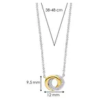 Ti Sento Milano Ti Sento Collier 3915ZY/42 Zilver Bi-color en Zirkonia 38-48cm