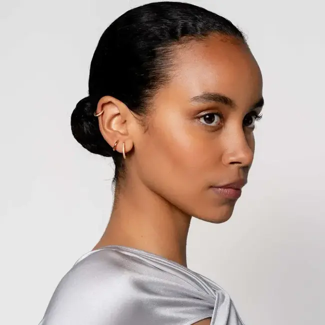 Ti Sento Milano Ti Sento Oorbellen 7812ZY Zilver met Geelgouden Plating en Zirkonia 14mm