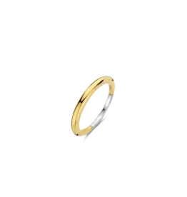 Ti Sento Milano Ti Sento Ring 12317SY/56 Zilver met Goude Plating Glad Maat 56