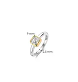 Ti Sento Milano Ti Sento Ring 12328ZY/54 Zilver Bi-color en Zirkonia Maat 54