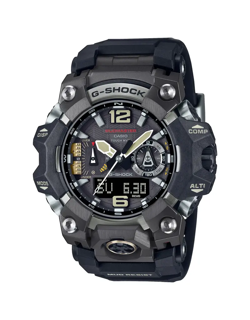 Casio G-Shock CASIO G-Shock GWG-B1000-1AER Mudmaster Solar Staal met Zwarte Horlogeband