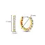 Ti Sento Milano Ti Sento Oorbellen 7956ZY Zilver met Goude Plating en Zirkonia 12mm
