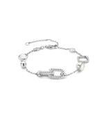 Ti Sento Milano Ti Sento Armband 23033ZI Zilver Gerhodineerd met Maansteen en Zirkonia 16-20cm