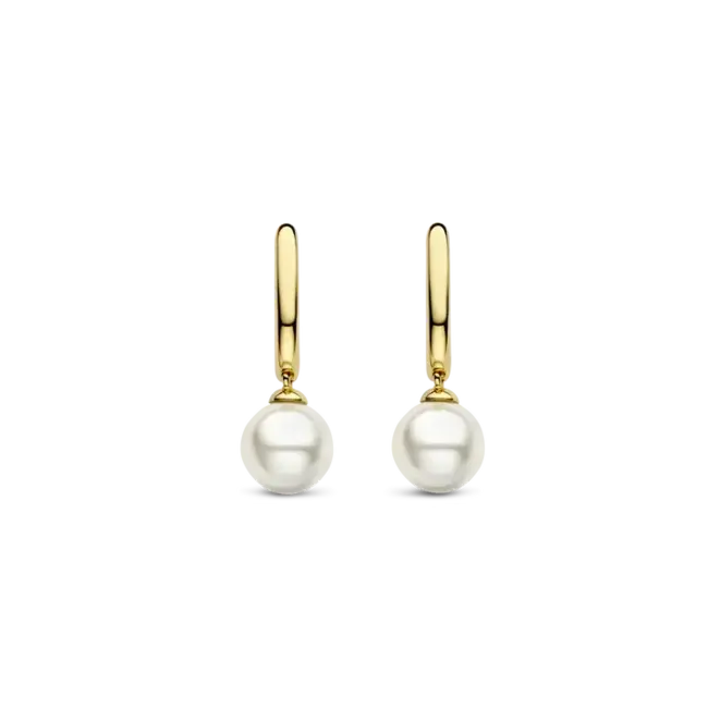 Ti Sento Milano Ti Sento Oorbellen 7939YP Zilver met Gouden Plating en Parel