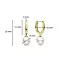Ti Sento Milano Ti Sento Oorbellen 7939YP Zilver met Gouden Plating en Parel