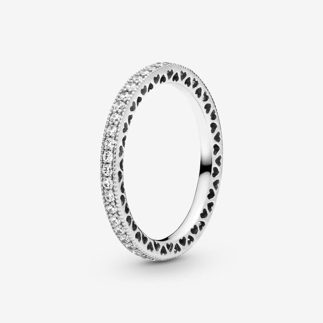 Pandora Pandora  Ring 190963CZ-54 Zilver met Clear Cubic Zirkonia Maat 54