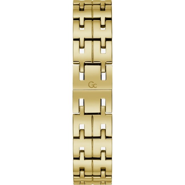 GC GC Horloge Y78002L1MF Staal met Geelgoude Plating Quartz Swiss Made gezet met Swarovski Steentjes