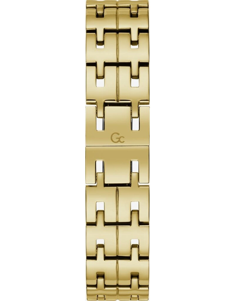 GC GC Dames Horloge Y78002L1MF Staal Goude Plating Swiss Made Quartz gezet met Swarovski Steentjes