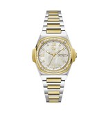 GC GC Dames Horloge Y98008L1MF Staal Bi-color Swiss Made Quartz gezet met Swarovski Stenen