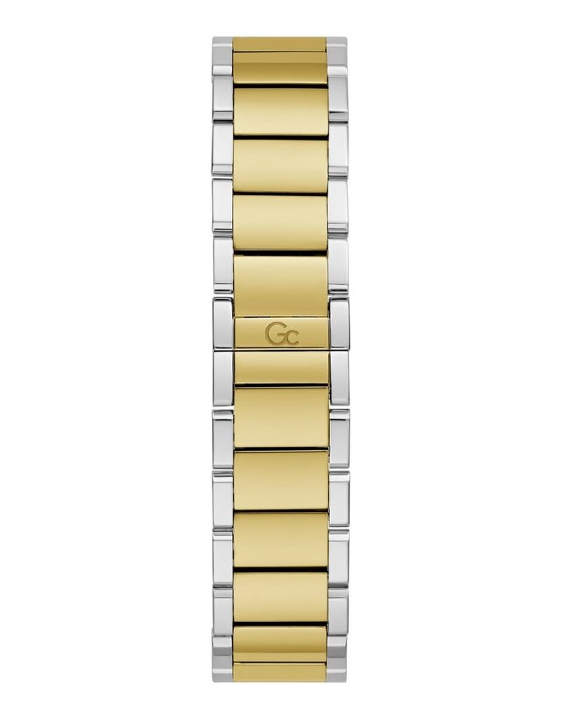 GC GC Dames Horloge Z25002L1MF Staal Bi-color Swiss Made Quartz gezet met Swarovski stenen