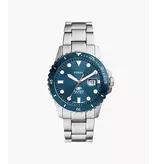 Fossil Fossil FS6050 Fossil Blue Dive Three-Hand Date Stainless Steel Watch