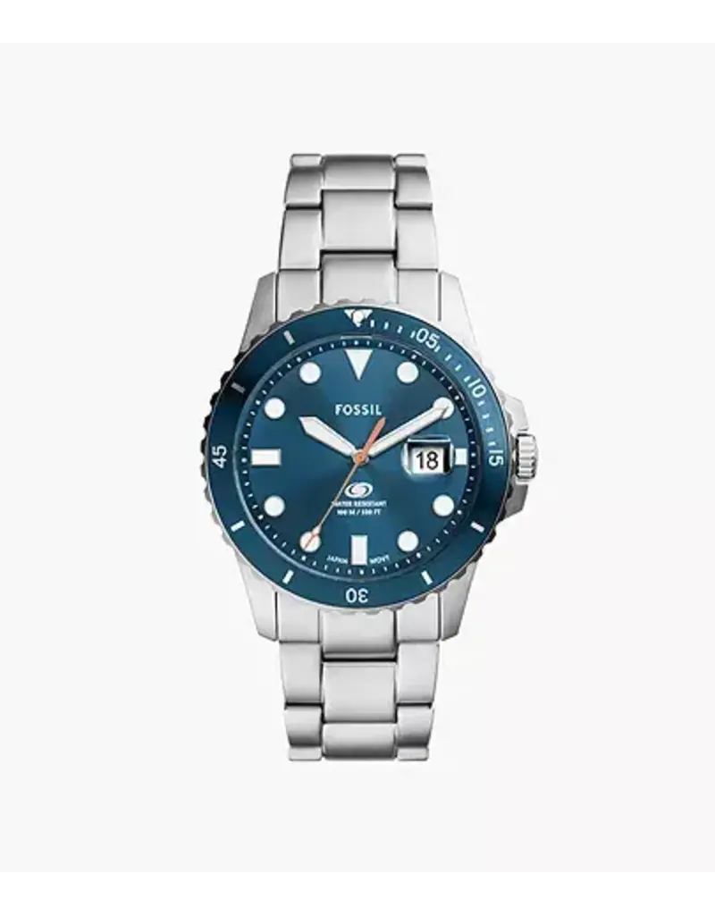 Fossil Fossil FS6050 Fossil Blue Dive Three-Hand Date Stainless Steel Watch