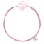 Morganne Bello Morganne Bello Armband 1015x64B122 Powdery Pink Clover Quartz with Pink Cord
