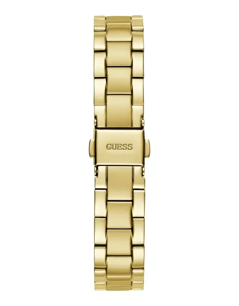 Guess Guess Dames Horloge GW0687L2 Staal met Gouden Plating Quartz en Gouden Wijzerplaat