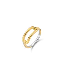 Ti Sento Milano Ti Sento ring 12229SY/52 zilver geelgoud plated  link