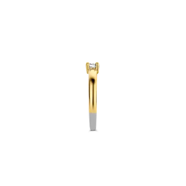 Ti Sento Milano Ti Sento ring 12212ZY/54 bi-color met gezette zirkonia