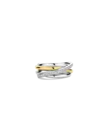 Ti Sento Milano Ti Sento Ring 12318ZY/56 Zilver Bi-color met Zirkonia's Maat 56