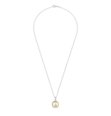 Ti Sento Milano Ti Sento Collier 6829MW Zilver met Goude Plating en Maansteen met Zirkonia 45cm