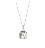 Ti Sento Milano Ti Sento Collier 6829MW Zilver met Goude Plating en Maansteen met Zirkonia 45cm