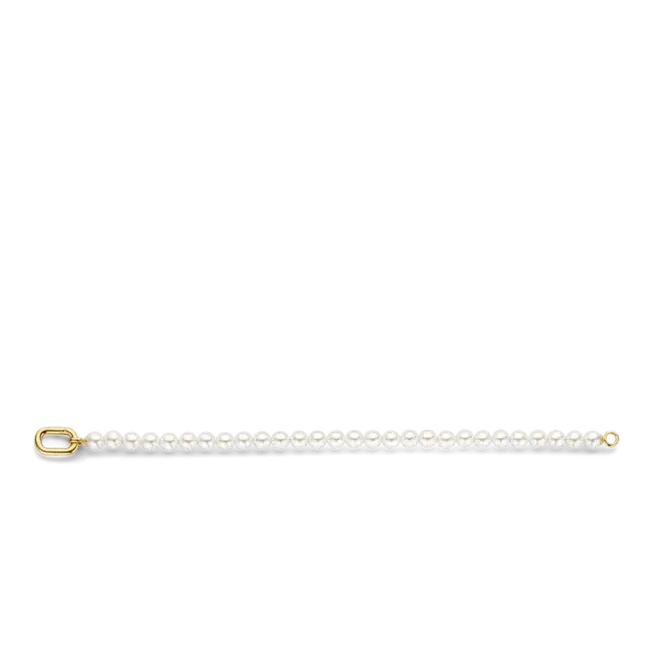 Ti Sento Milano Ti Sento Armband 23037YP Zilver met 14k Gold Plated Parels 18 cm