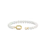 Ti Sento Milano Ti Sento Armband 23037YP Zilver met 14k Gold Plated Parels 18 cm
