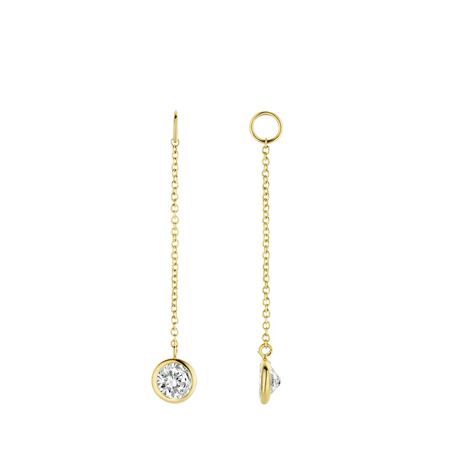 Blush Blush Oorbedels 9083YZI 14k Geelgoud met Zirkonia