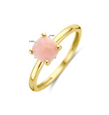 Blinckers Jewelry Huiscollectie BJ Ring 40.30553/17.75 14k geelgoud met roze opaal maat 17.75