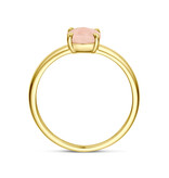Blinckers Jewelry Huiscollectie BJ Ring 40.30553/17.75 14k geelgoud met roze opaal maat 17.75