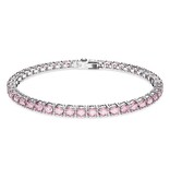 Swarovski Swarovski 5648931 Tennis armband Matrix in witgoud rhodium plated met rondom roze swarovski kristallen