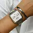 Cluse Cluse Horloge CW13803 Staal Bi-color Quartz Chronograaf Vierkant