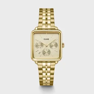 Cluse Cluse horloge CW13801 Goudkleurig vierkant chronograaf
