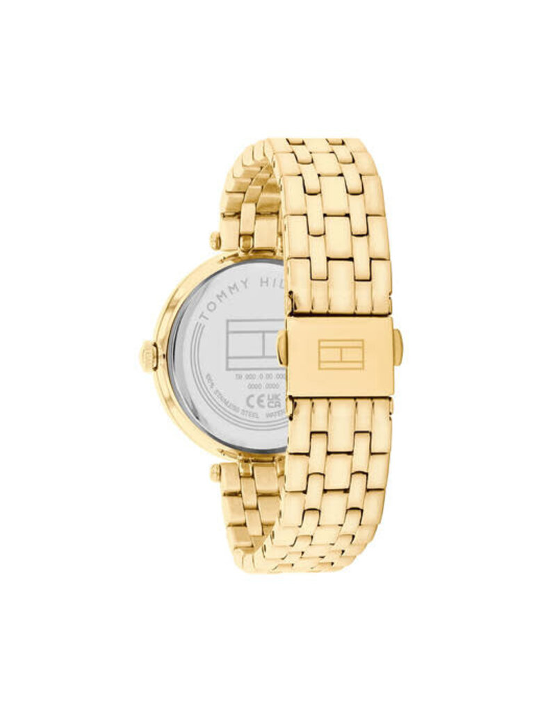 Tommy Hilfiger Tommy Hilfiger Dames Horloge TH1782718 Staal met Goude Plating en Zirkonia Nathalie