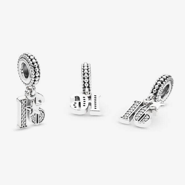 Pandora Pandora Bedel 797261CZ Zilver 16e Verjaardag