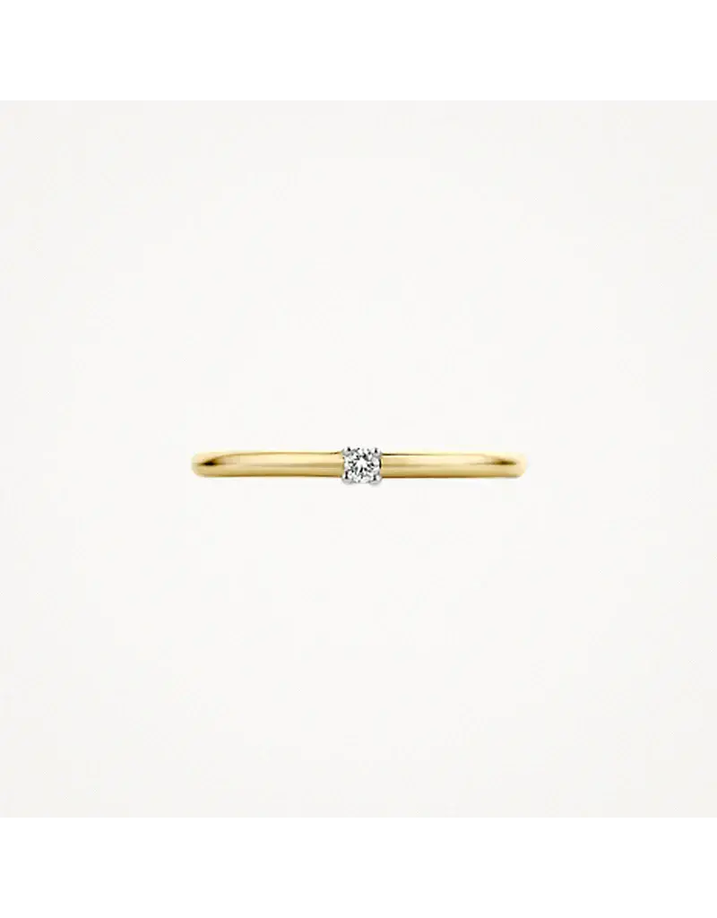 Blush Blush Ring 1600BDI/54 14k Geelgoud 0,03ct G SI Briljant geslepen Diamant Maat 54