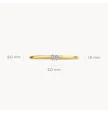 Blush Blush Ring 1600BDI/54 14k Geelgoud 0,03ct G SI Briljant geslepen Diamant Maat 54