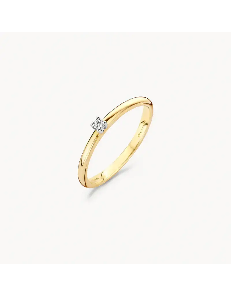 Blush Blush Ring 1600BDI/54 14k Geelgoud 0,03ct G SI Briljant geslepen Diamant Maat 54