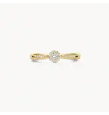 Blush Blush Ring 1632YDI/54 14k Geelgoud 0,19crt G SI Briljant geslepen Diamant Maat 54