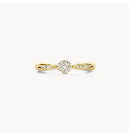 Blush Blush Ring 1632YDI/54 14k Geelgoud 0,19crt G SI Briljant geslepen Diamant Maat 54