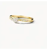 Blush Blush Ring 1632YDI/54 14k Geelgoud 0,19crt G SI Briljant geslepen Diamant Maat 54