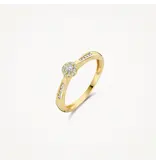 Blush Blush Ring 1632YDI/54 14k Geelgoud 0,19crt G SI Briljant geslepen Diamant Maat 54