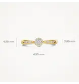 Blush Blush Ring 1632YDI/54 14k Geelgoud 0,19crt G SI Briljant geslepen Diamant Maat 54