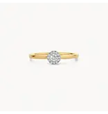 Blush Blush Ring 1648BDI/54 14k Geelgoud 0,15crt G SI Briljant geslepen Diamant Maat 54