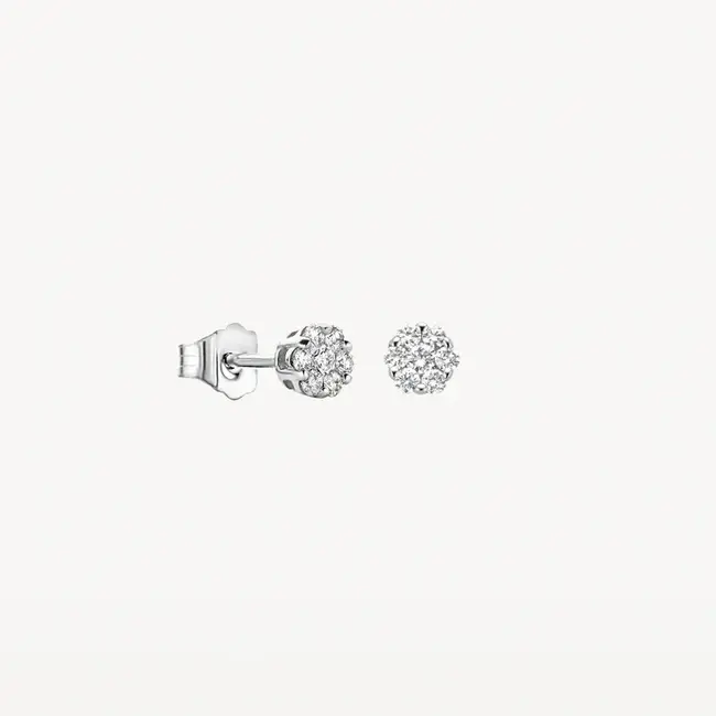 Blush Blush Oorbellen 7621WDI 14k Witgoud 0,25crt G SI Briljant geslepen Diamant