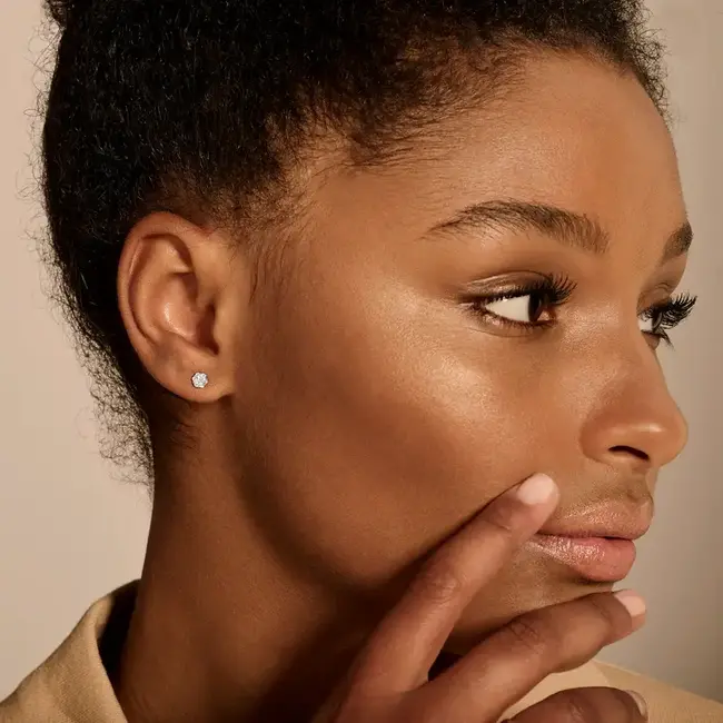 Blush Blush Oorbellen 7621WDI 14k Witgoud 0,25crt G SI Briljant geslepen Diamant