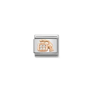 Nomination Nomination Schakel 430302-30 Composible Classic Staal met 9k Rosegouden Parfume