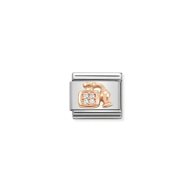 Nomination Nomination Schakel 430302-30 Composible Classic Staal met 9k Rosegouden Parfume